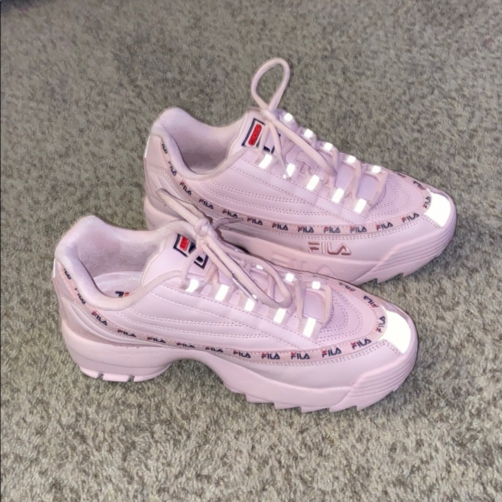 Light pink FILA’s: Size: 9 1/2 women’s.
